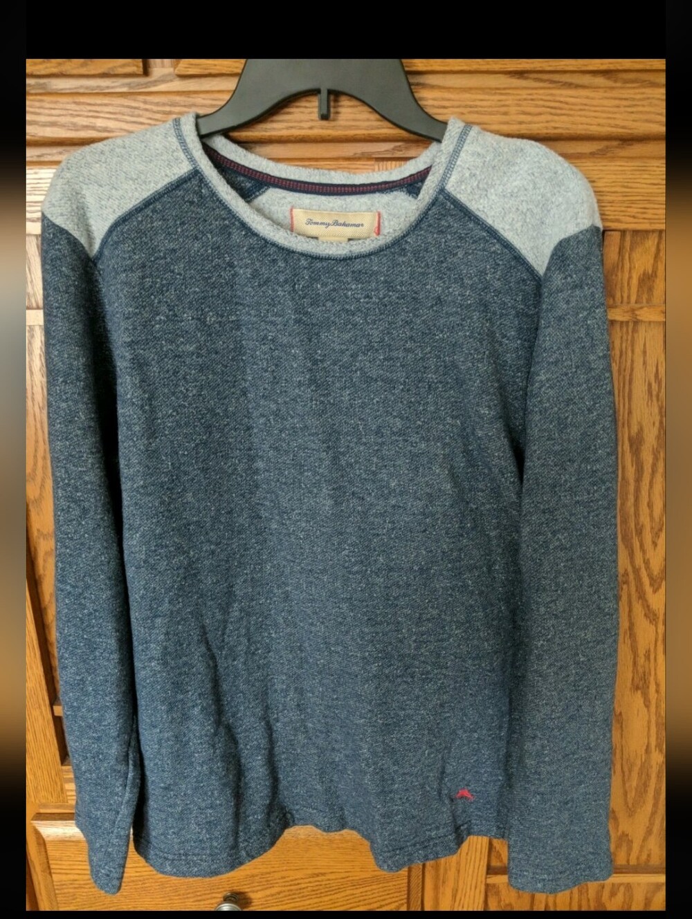 Men's Tommy Bahama Long Sleeve Blue & Gray Shirt Sz. L